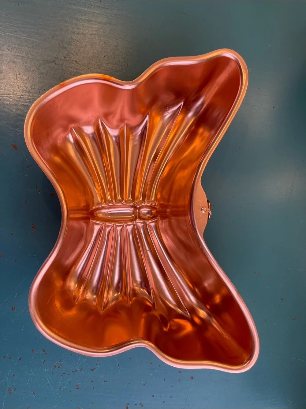 E Clare Copper Butterfly Mold Retro Wall Hanging Kitchen Decor Vintage